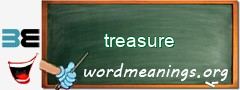 WordMeaning blackboard for treasure